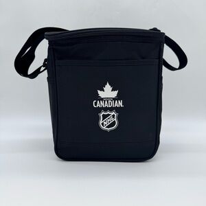 Molson Canadian NHL Insulated Cooler Bag Black Beer Promo Shoulder Cooler